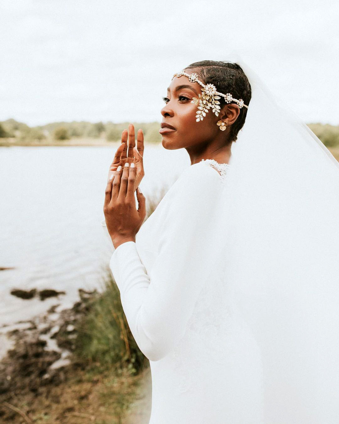 Wedding Headband Short Hair