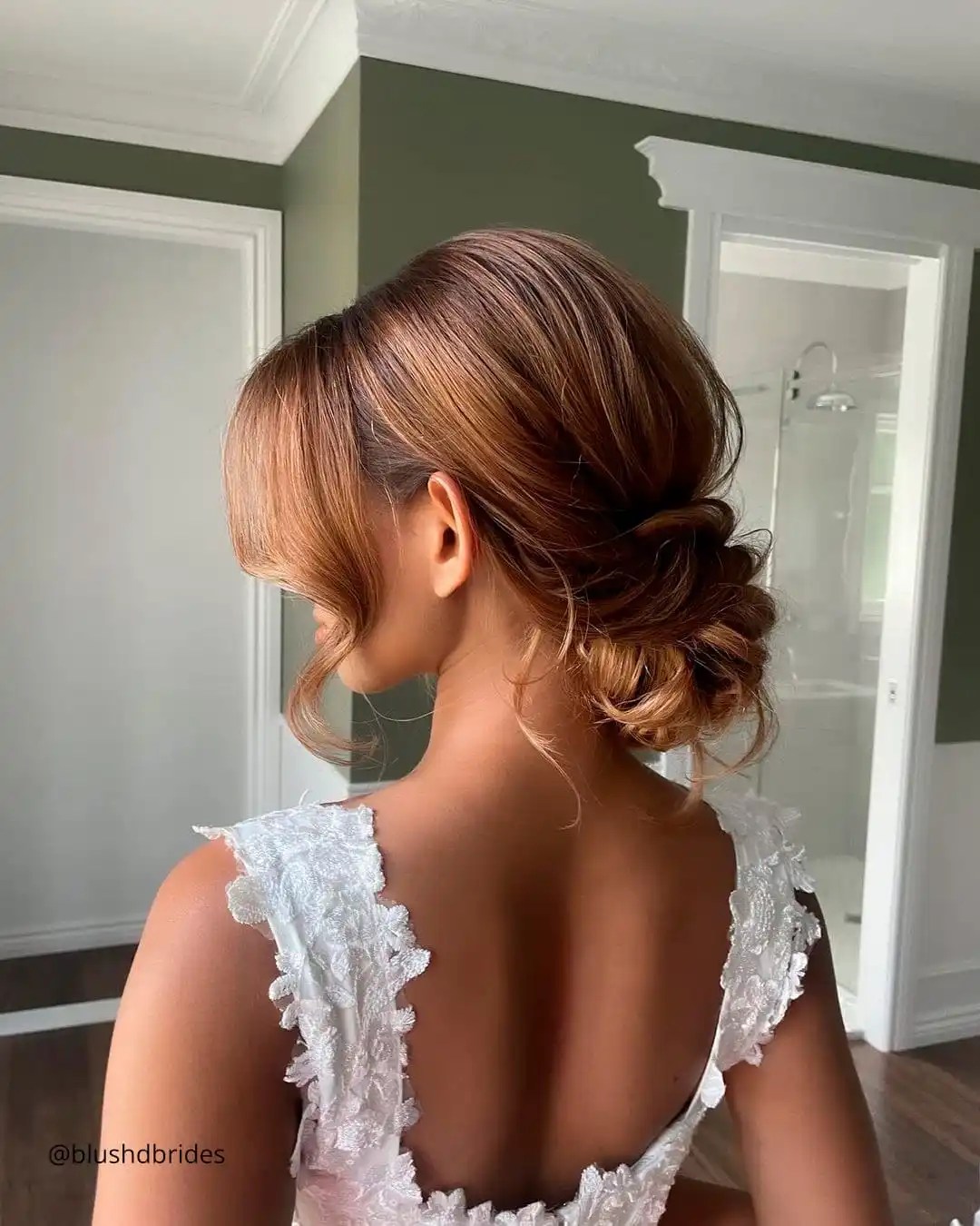Bridal Low Loose Bun
