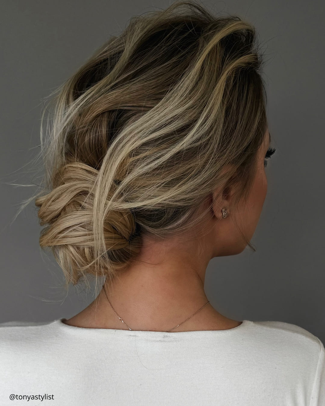Bridal Low Loose Bun