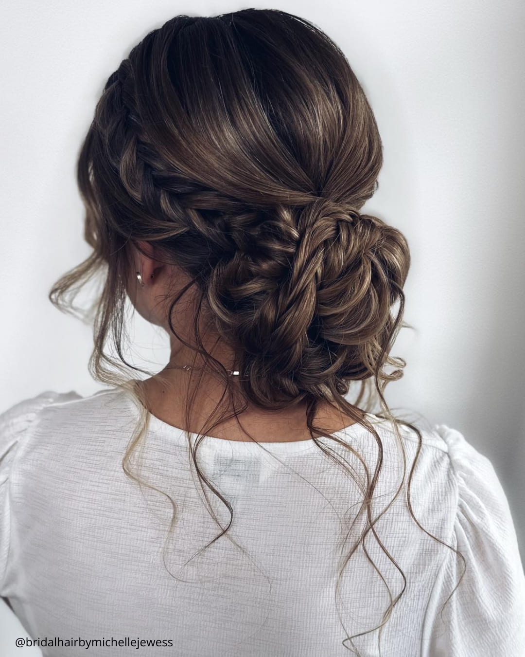 Sleek Low Bun Wedding Hair