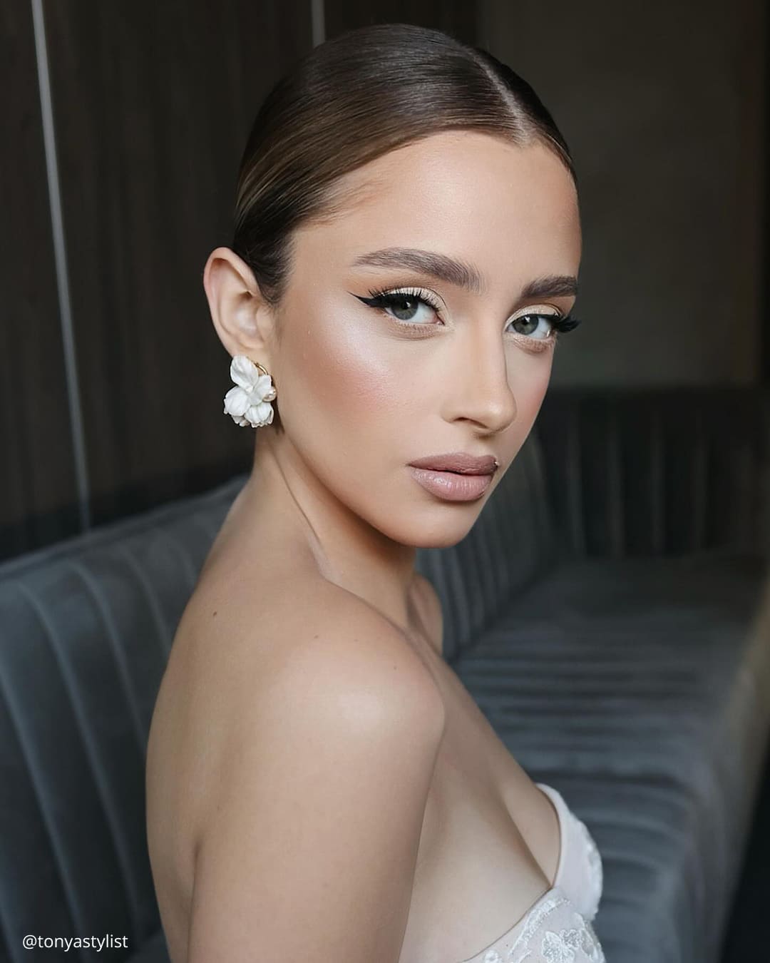 Sleek Modern Low Bun