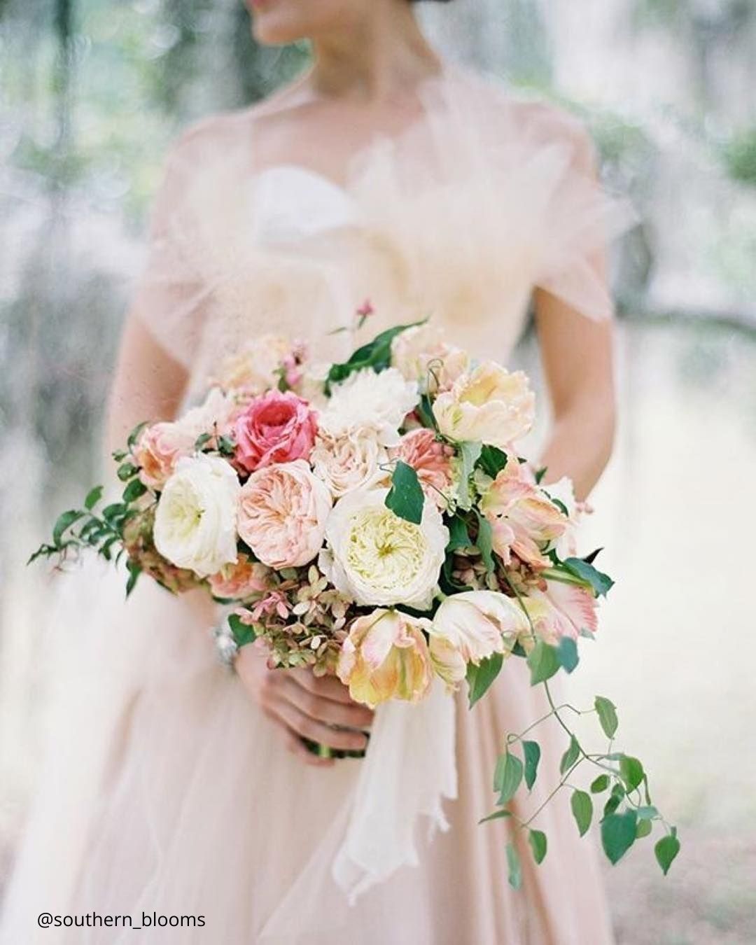 Pink And White Bridal Bouquets