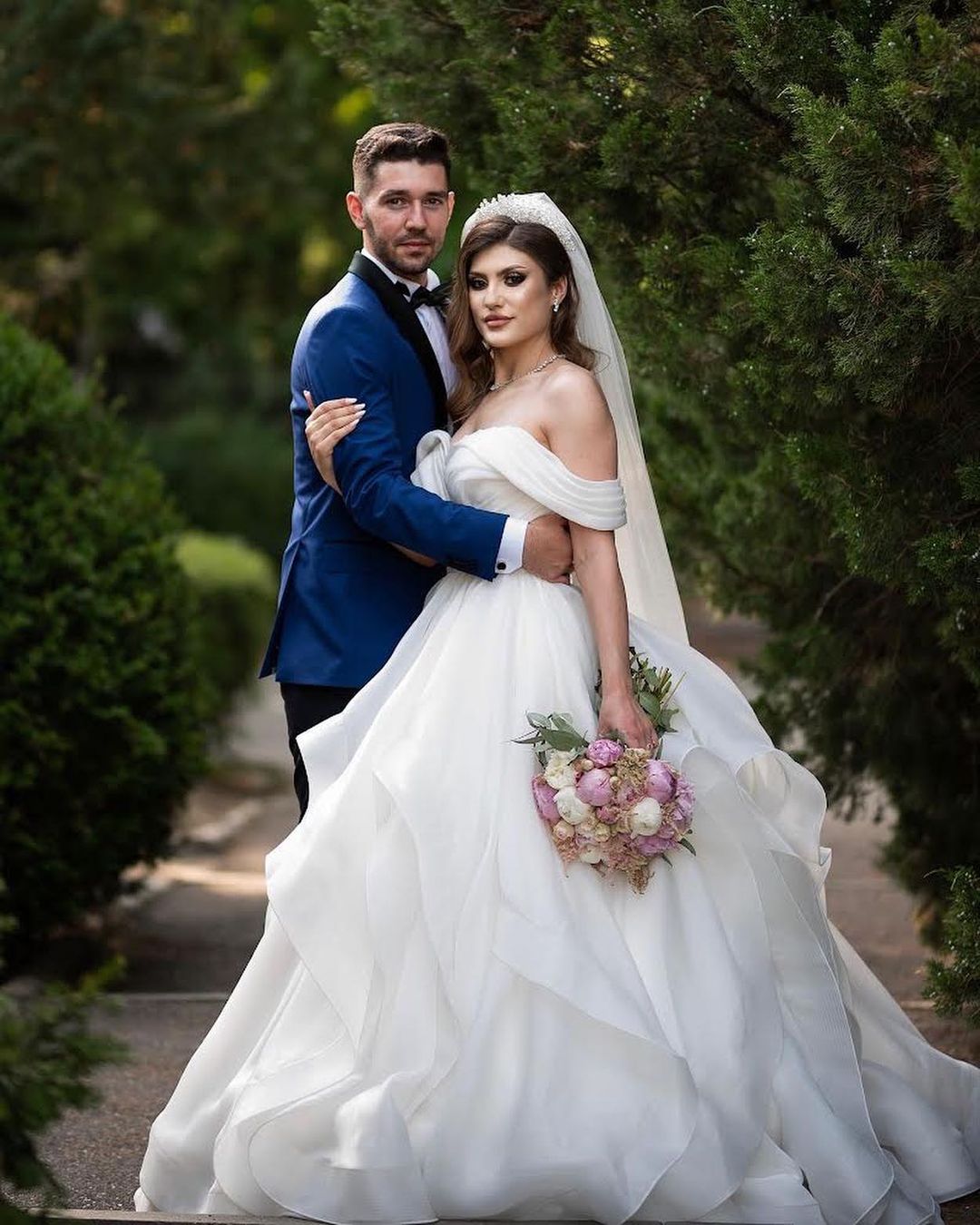 Pink And White Bridal Bouquets