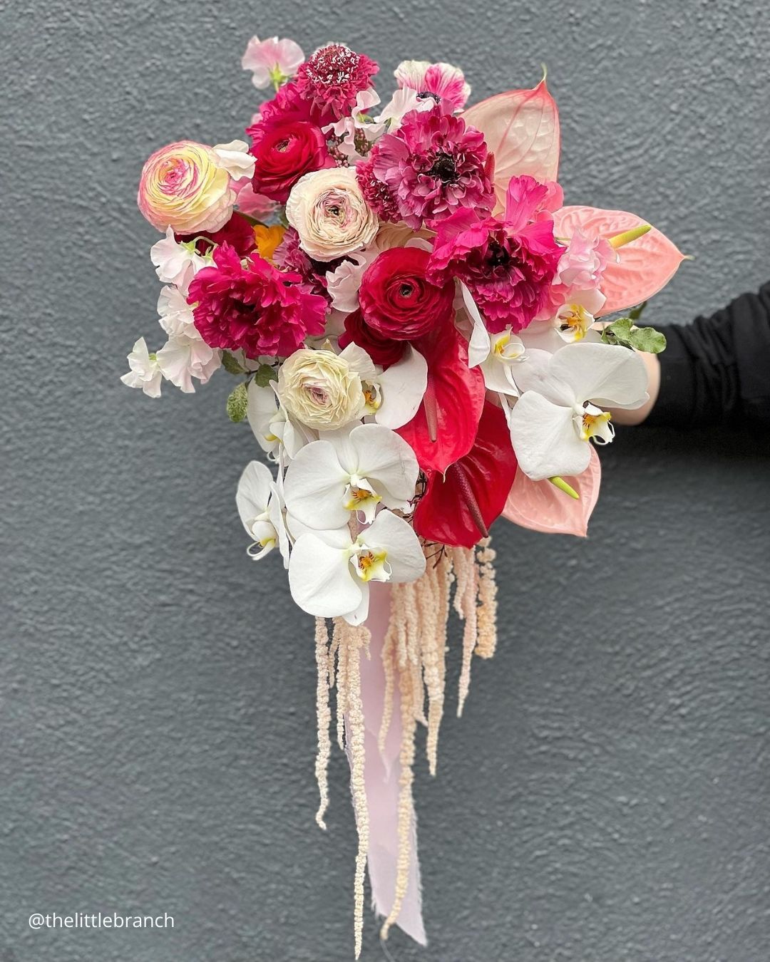 Asymmetrical Pink Bouquets