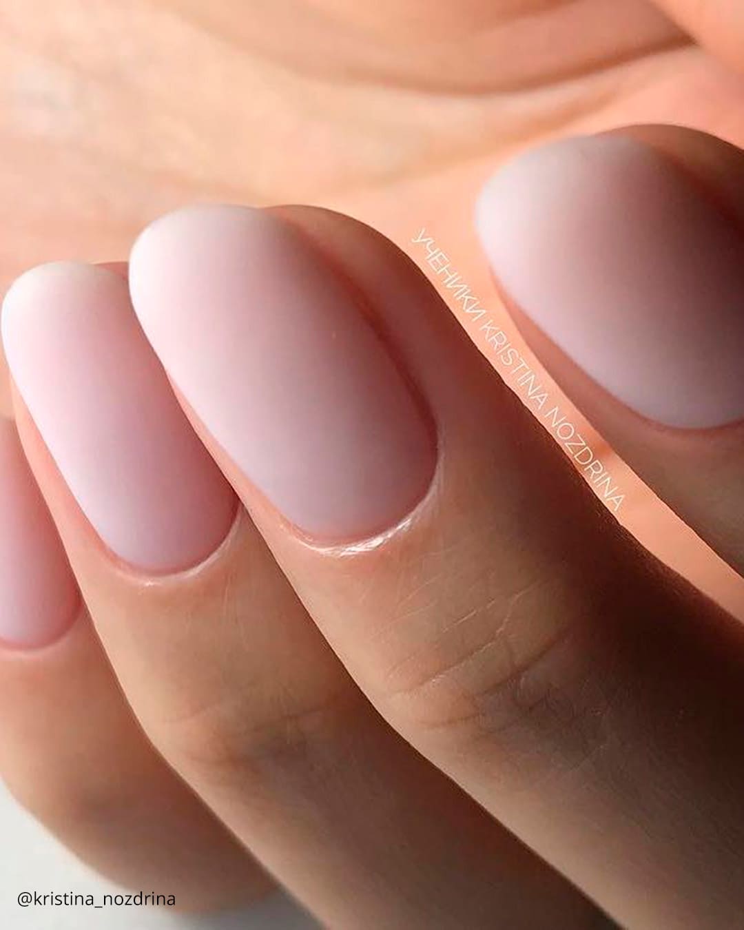 Matte Nude Nails