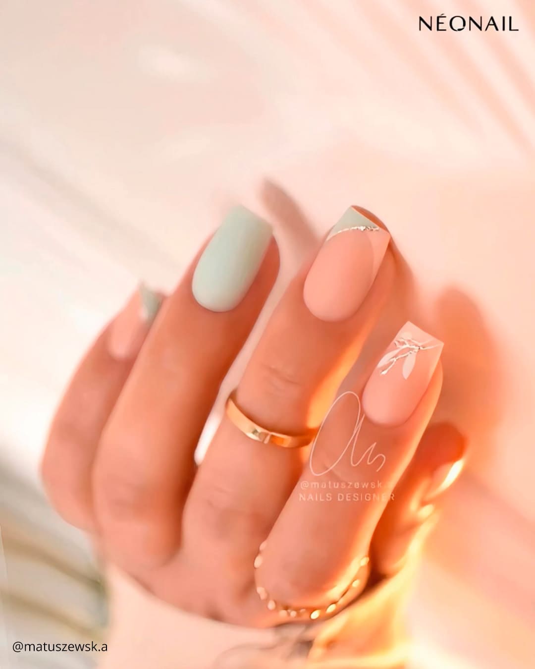 Matte Nude Nails