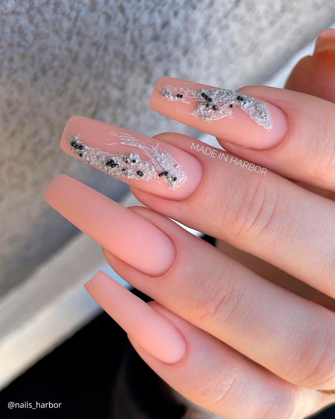 Matte Nude Nails