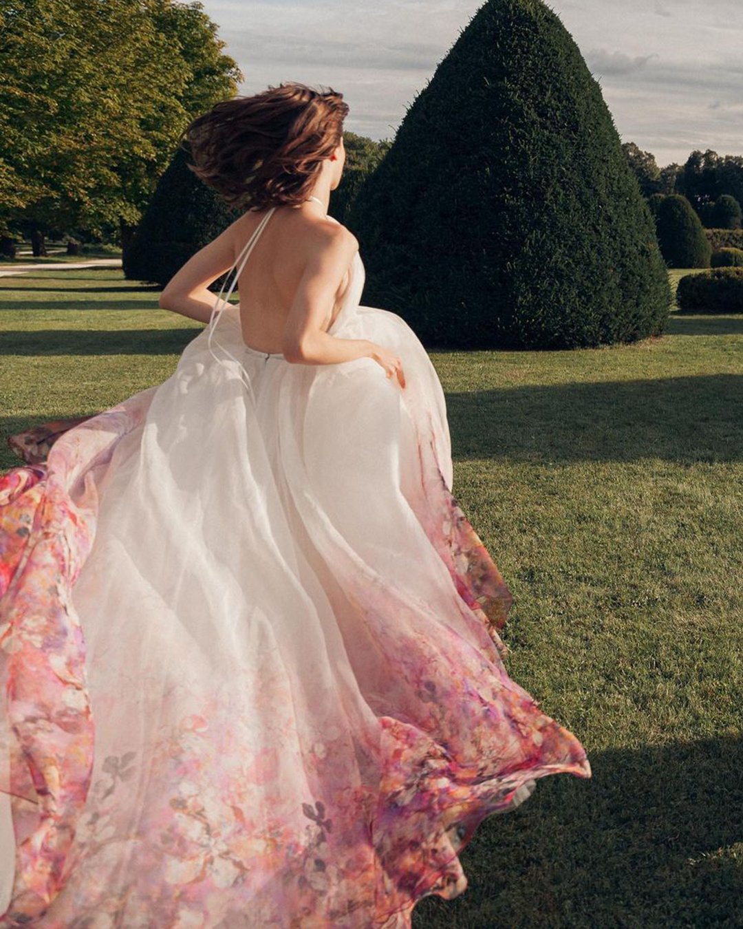 Watercolor Wedding Floral Dresses
