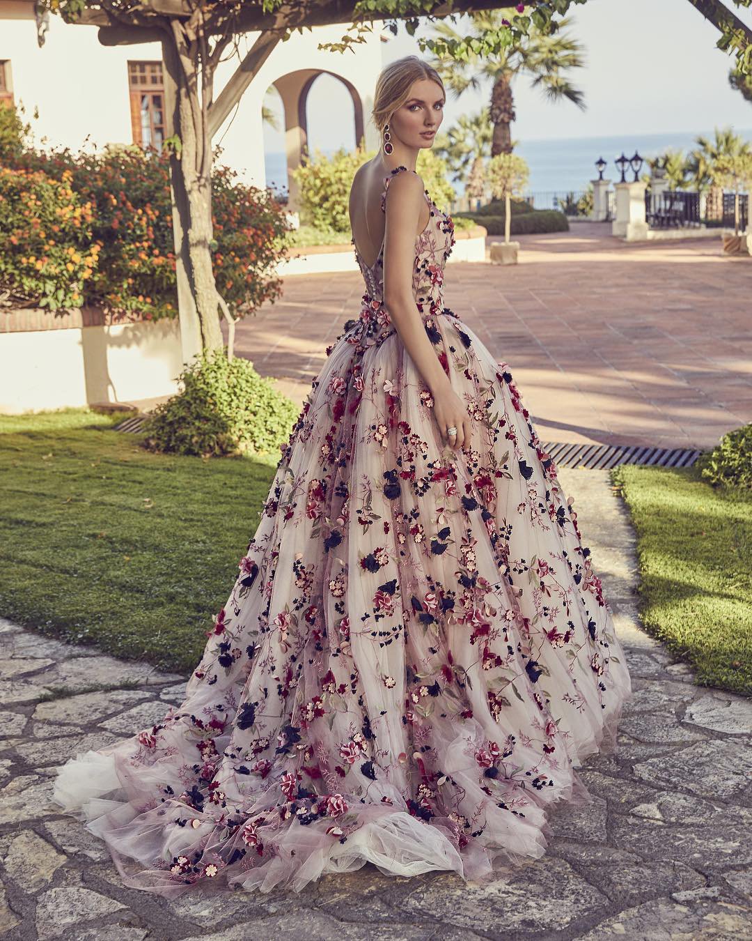 Short Floral Wedding Dresses