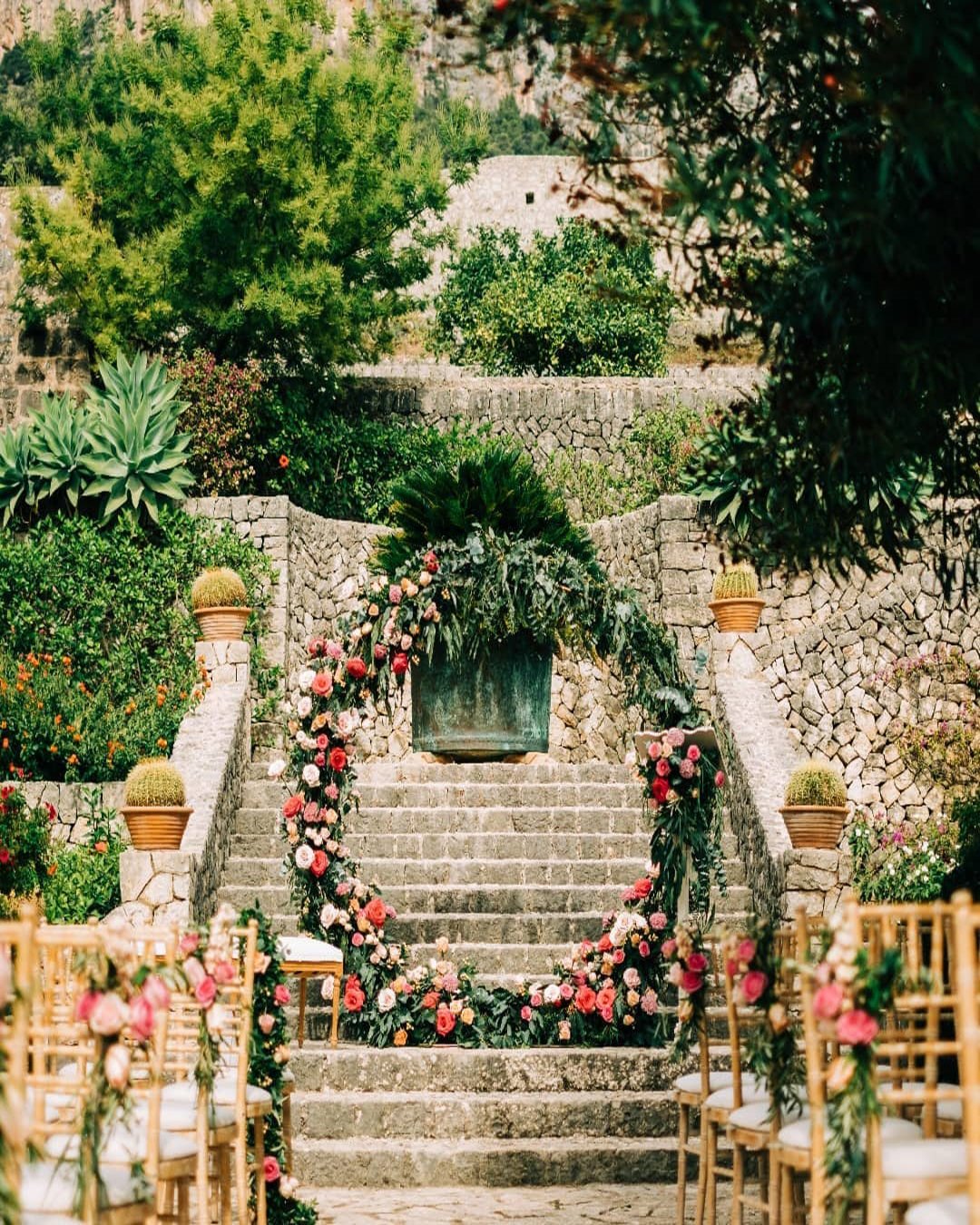 coral wedding decorations wedding aisle