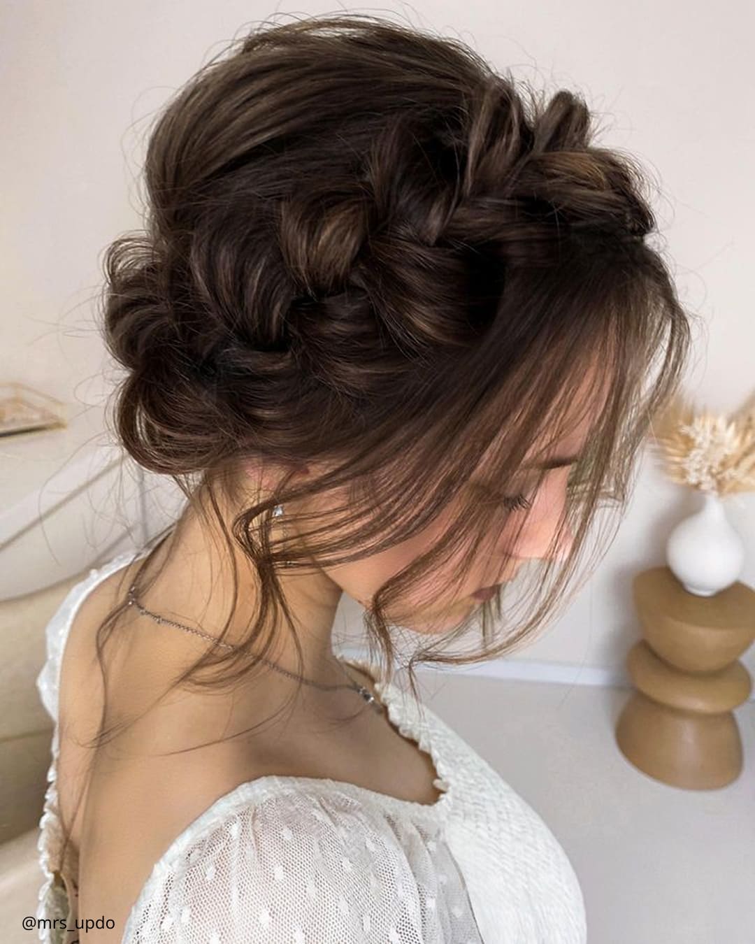 Side Braided Wedding Updos