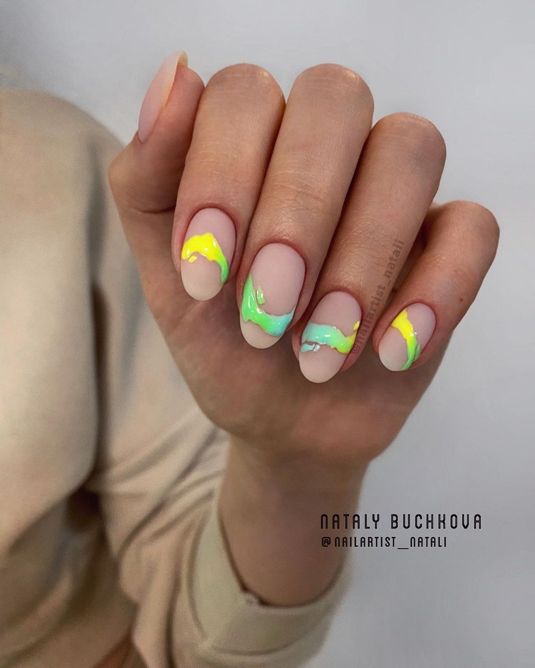 Beach Wedding Nail Inspo