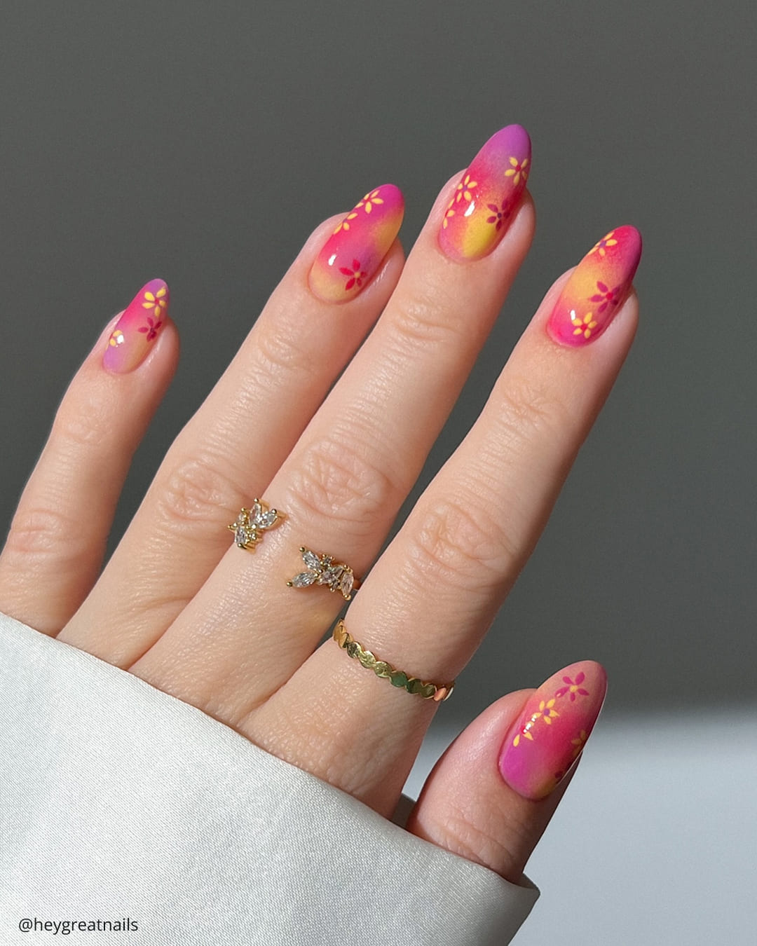 Hot Pink Wedding Nail Inspirations