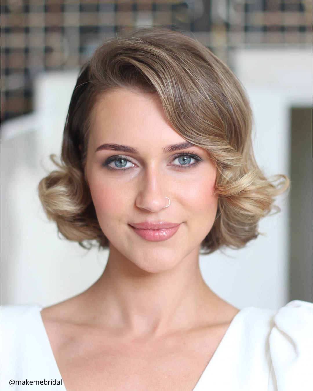 Curly Bob Wedding Hairstyles