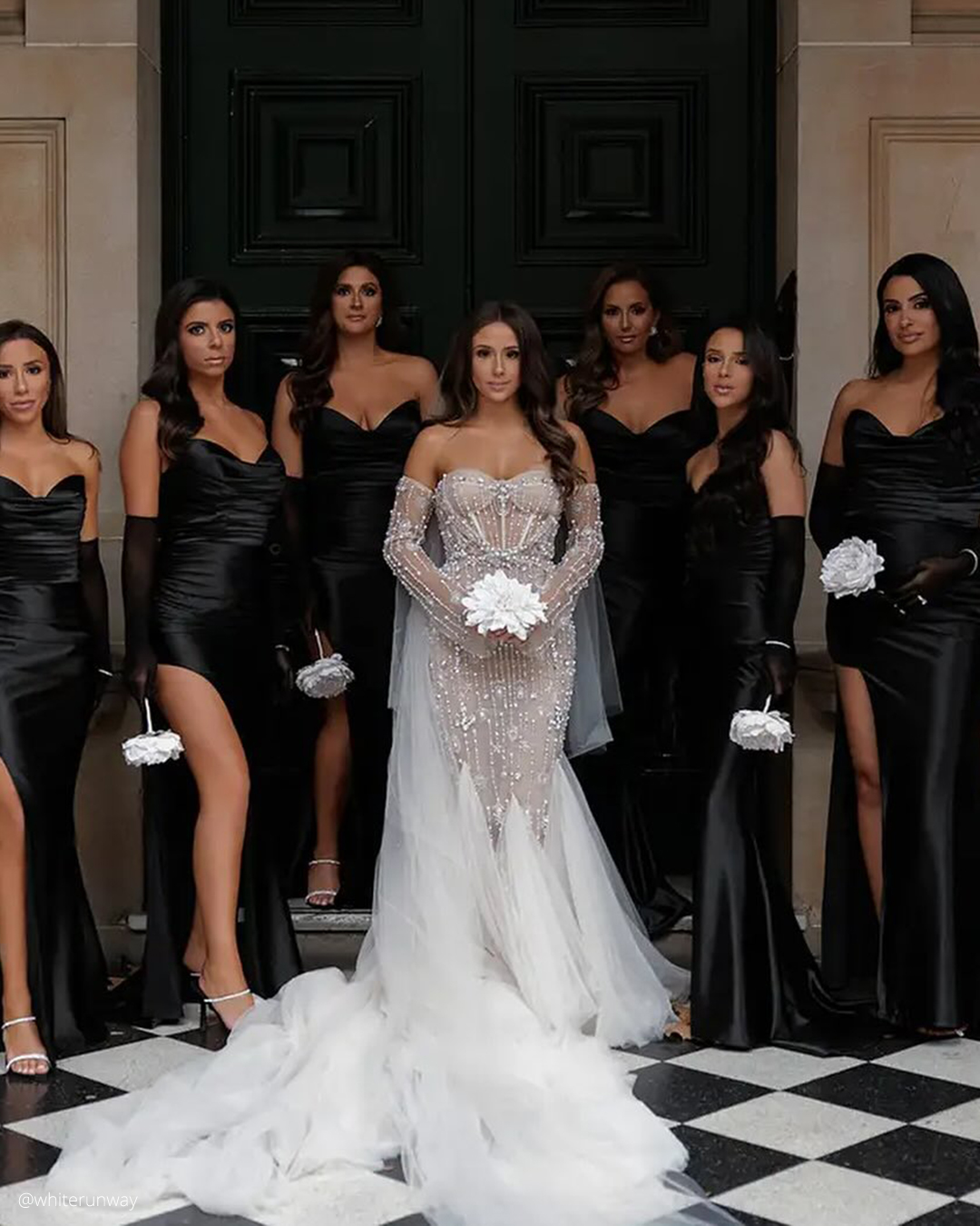 Black Bridesmaid Dresses With Sleeves