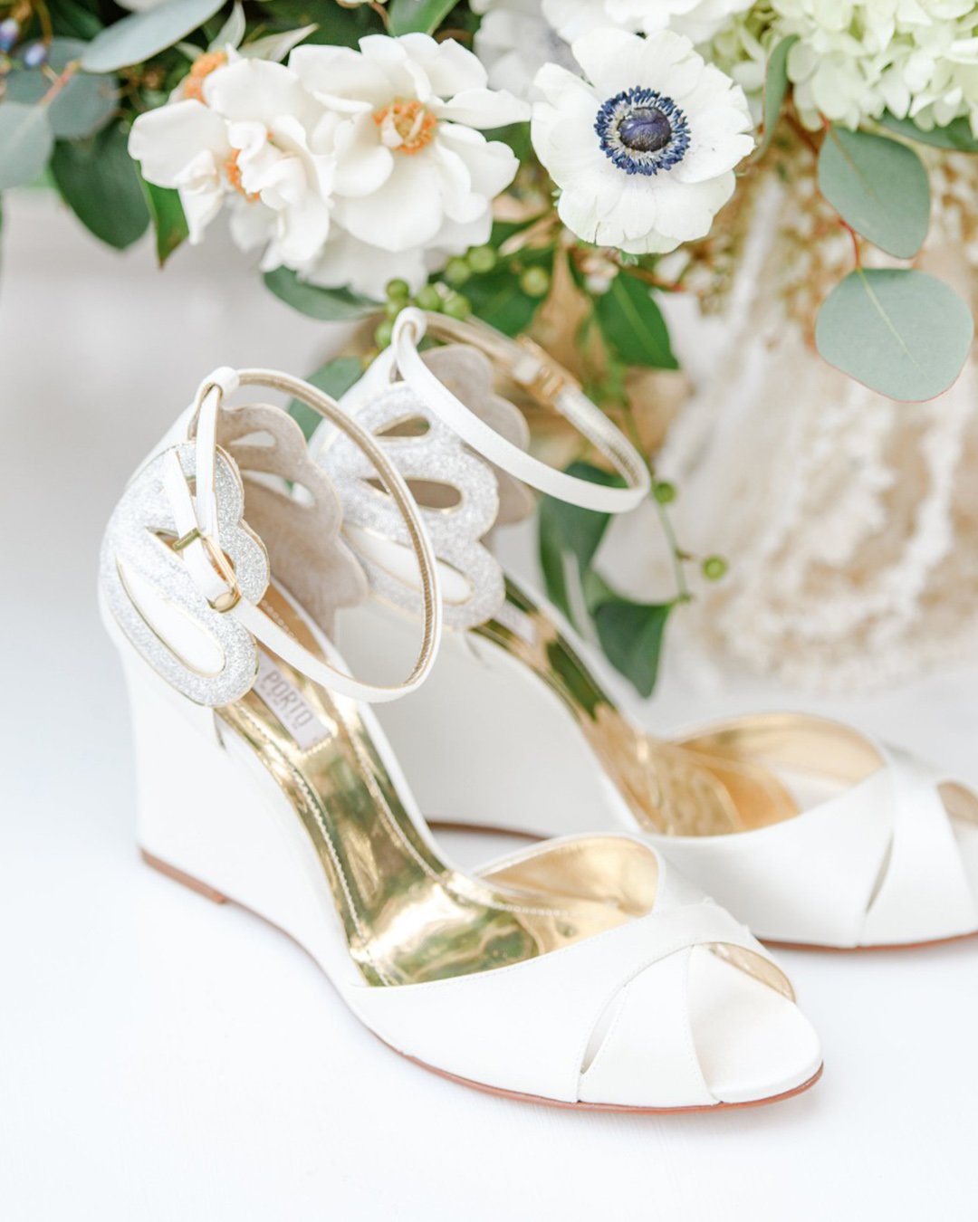 Simple Wedding Sandals Wedges