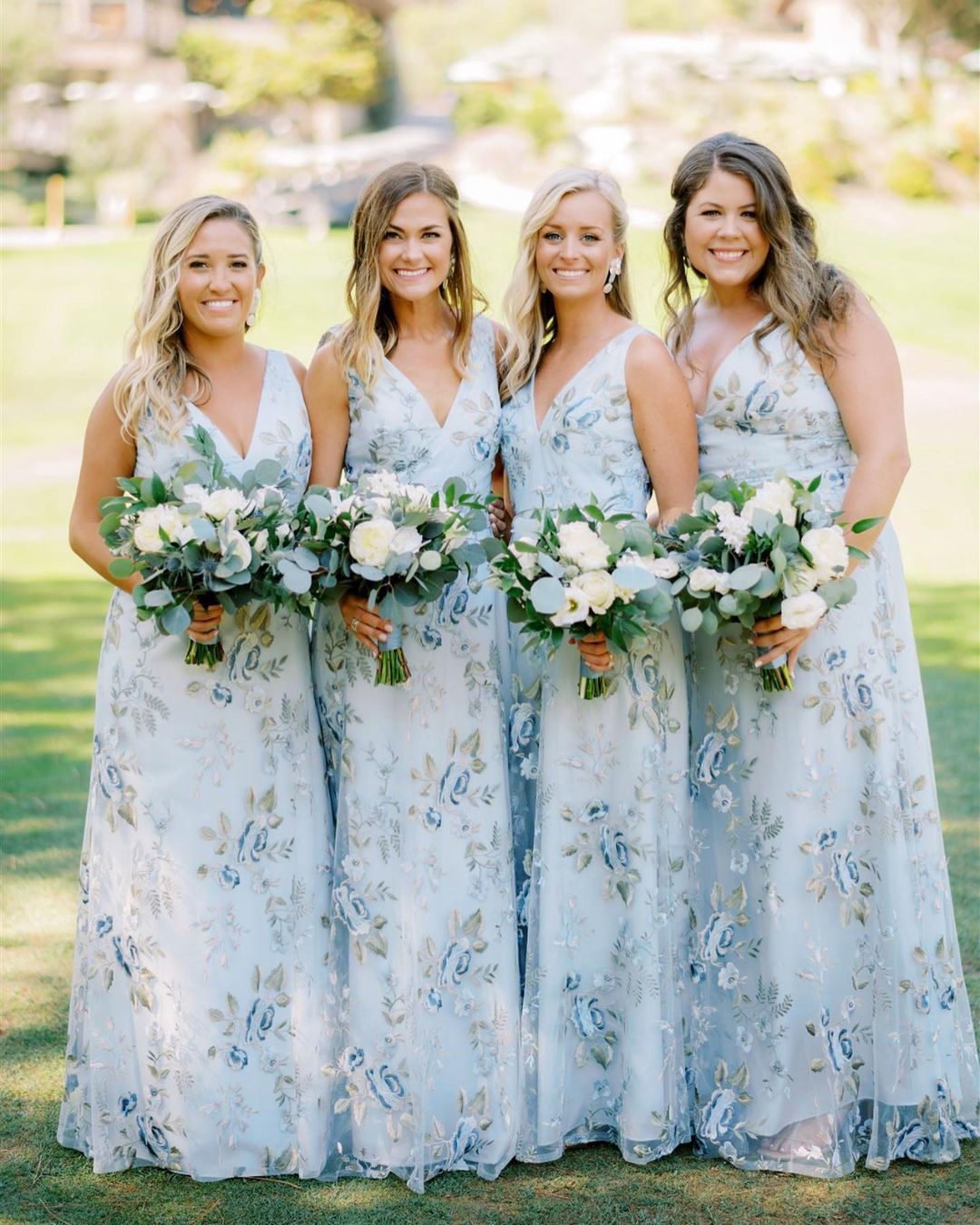Powder Blue Bridesmaid Dresses