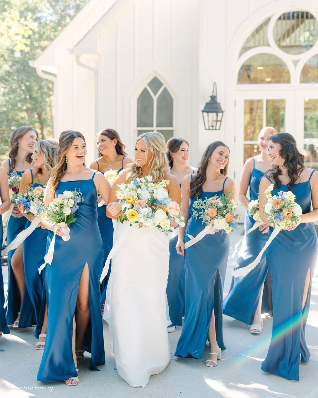 Navy Blue Bridesmaid Dresses
