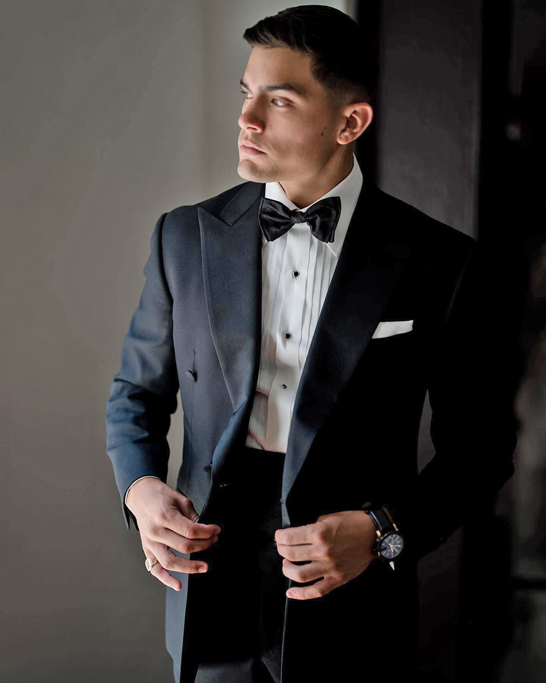 Black And Red Suit For Wedding