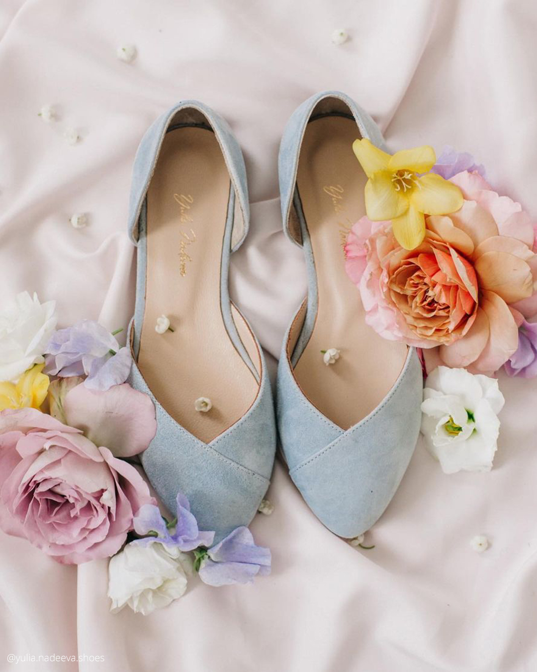 Blue Wedding Flats