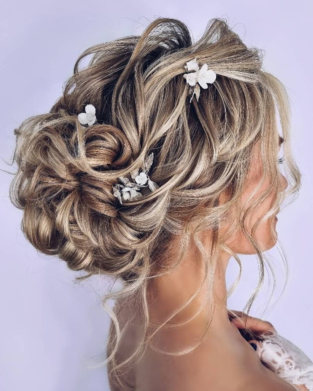 Loose Curly Updos For Wedding